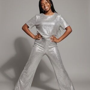 Art Class Shimmering Silver Two Piece